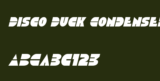 Disco Duck Condensed Italic