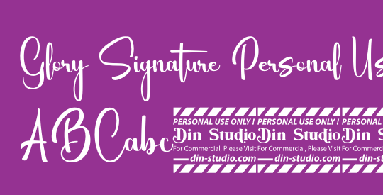 Glory Signature Personal Use