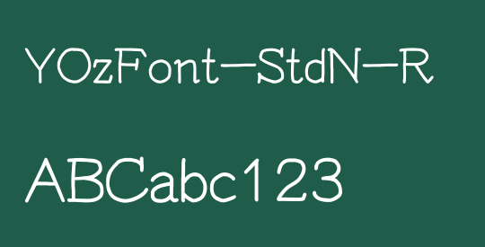 YOzFont-StdN-R