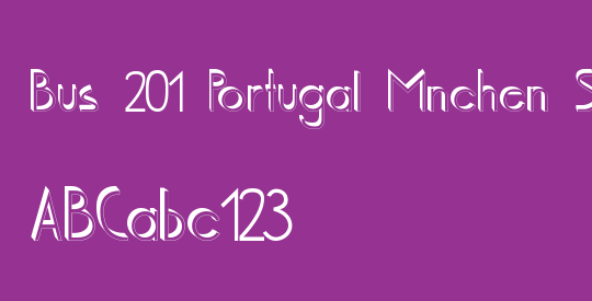Bus 201 Portugal Mnchen Sh
