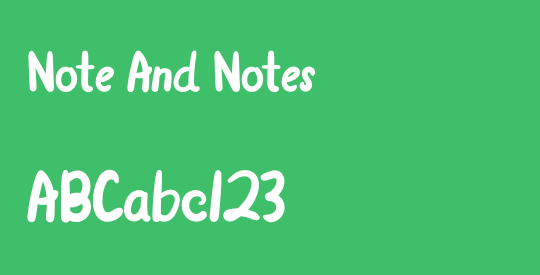 Note And Notes