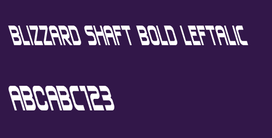 Blizzard Shaft Bold Leftalic