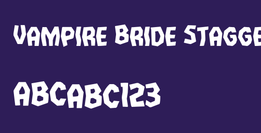 Vampire Bride Staggered