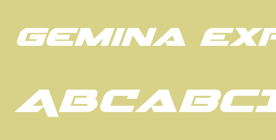 Gemina Expanded Italic