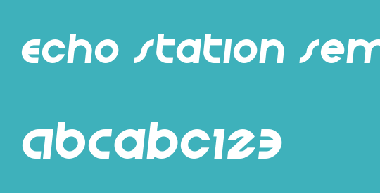 Echo Station Semi-Italic