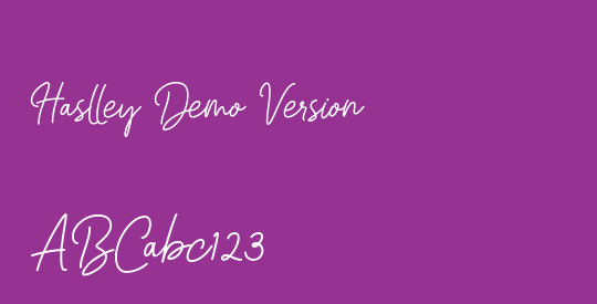 Haslley Demo Version