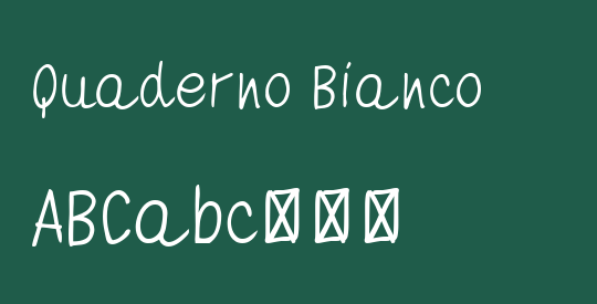 Quaderno Bianco