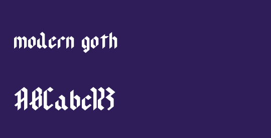 modern goth
