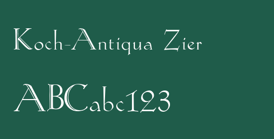 Koch-Antiqua Zier