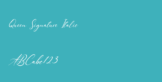 Queen Signature Italic