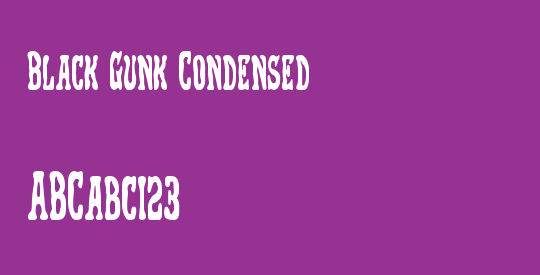 Black Gunk Condensed