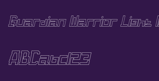 Guardian Warrior Light Italic