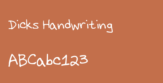 Dicks Handwriting
