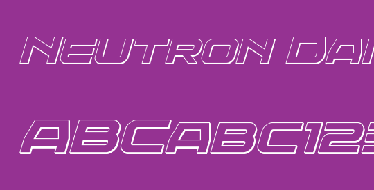 Neutron Dance 3D Italic