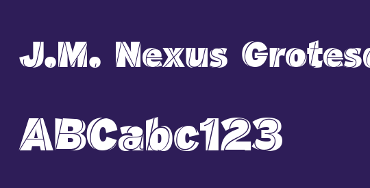 J.M. Nexus Grotesque