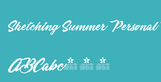 Sketching Summer Personal Use
