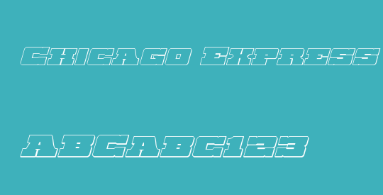 Chicago Express Outline Italic