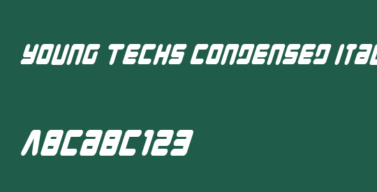 Young Techs Condensed Italic