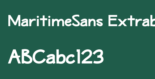 MaritimeSans Extrabold
