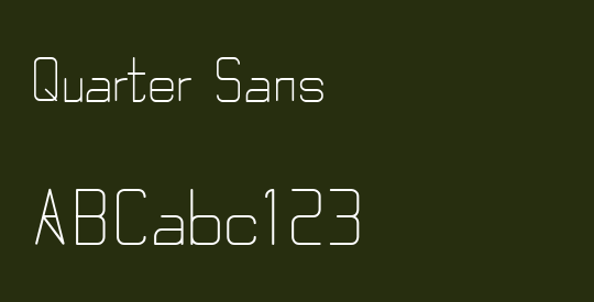 Quarter Sans