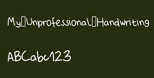 My_Unprofessional_Handwriting