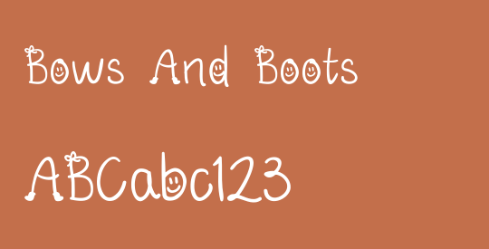 Bows And Boots