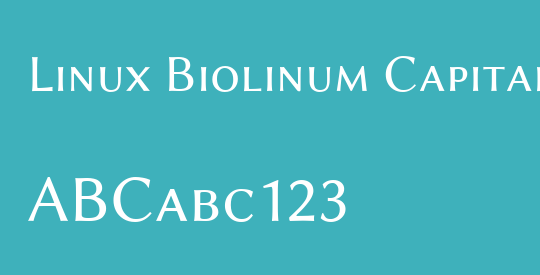 Linux Biolinum Capitals