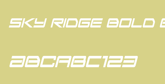 Sky Ridge Bold Extra-Cond Ital
