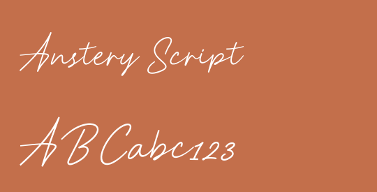 Anstery Script