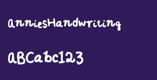 AnniesHandwriting
