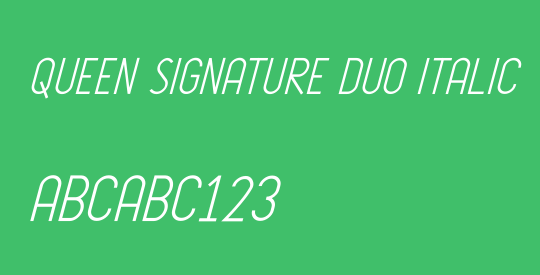 Queen Signature Duo Italic