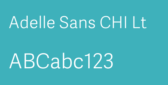 Adelle Sans CHI Lt
