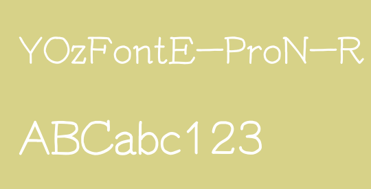YOzFontE-ProN-R