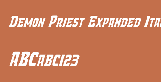 Demon Priest Expanded Italic
