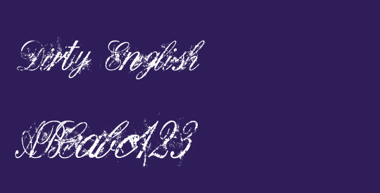 Dirty English