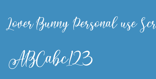 Lover Bunny Personal use Script