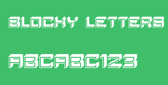 Blocky Letters