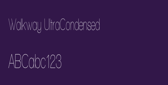 Walkway UltraCondensed