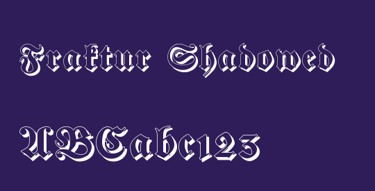 Fraktur Shadowed
