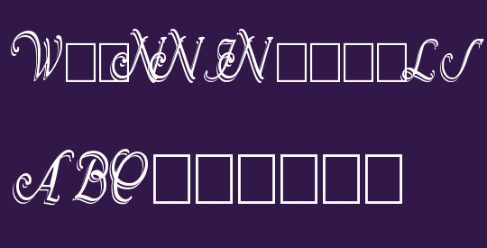 Wrenn Initials Shadowed Cond