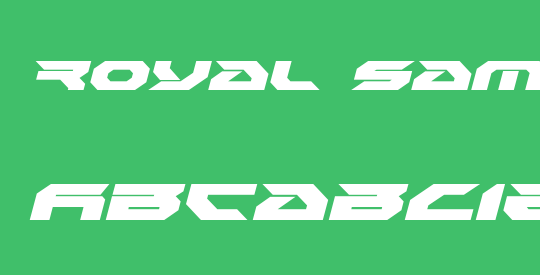 Royal Samurai Expanded Italic