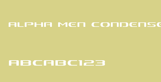 Alpha Men Condensed