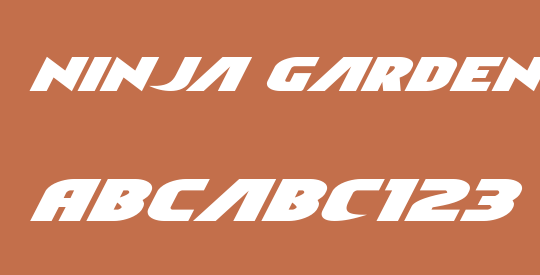 Ninja Garden Expanded Italic