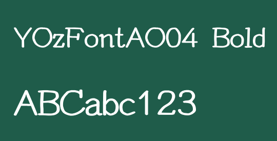 YOzFontAO04 Bold