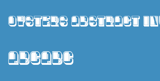 Oysters Abstract Inverted