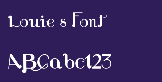 Louie's Font