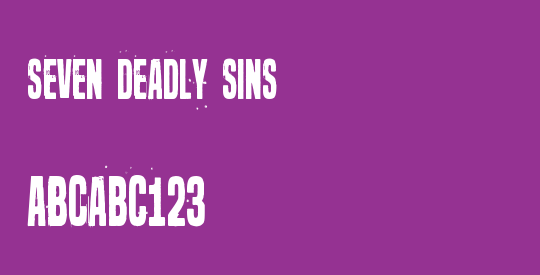 Seven deadly sins