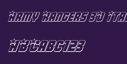 Army Rangers 3D Italic