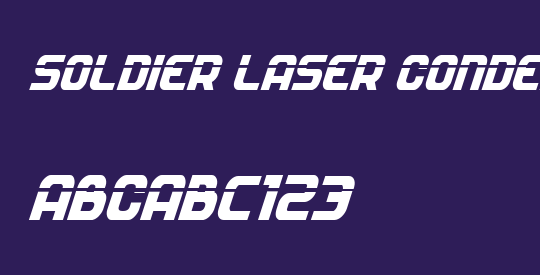 Soldier Laser Condensed Italic