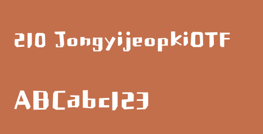 210 JongyijeopkiOTF